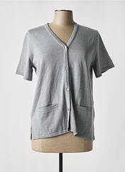 Gilet manches courtes gris ELEANE pour femme seconde vue