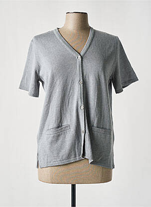 Gilet manches courtes gris ELEANE pour femme