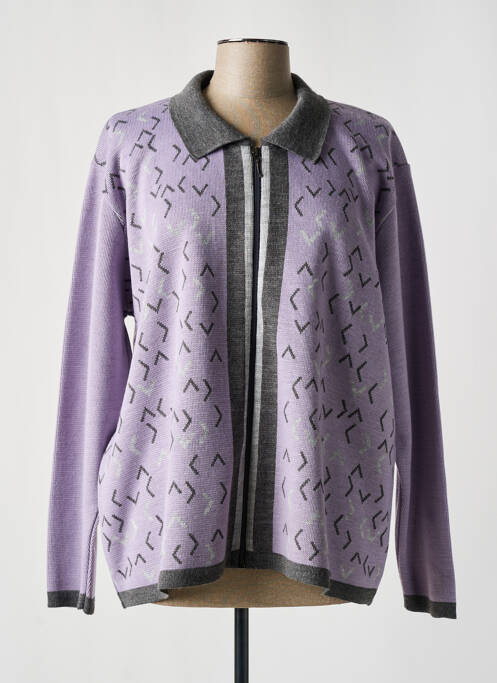 Gilet manches longues violet OMC pour femme