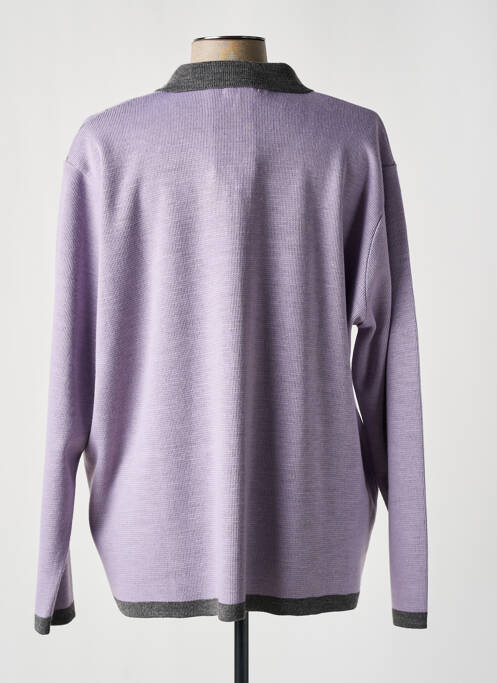 Gilet manches longues violet OMC pour femme