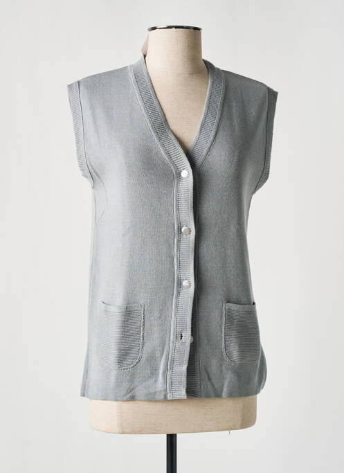 Gilet sans manche gris ELEANE pour femme