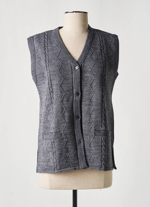 Gilet sans manche gris ELEANE pour femme