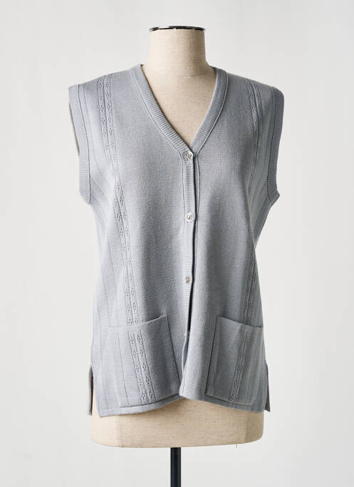 Gilet sans manche gris ELEANE pour femme