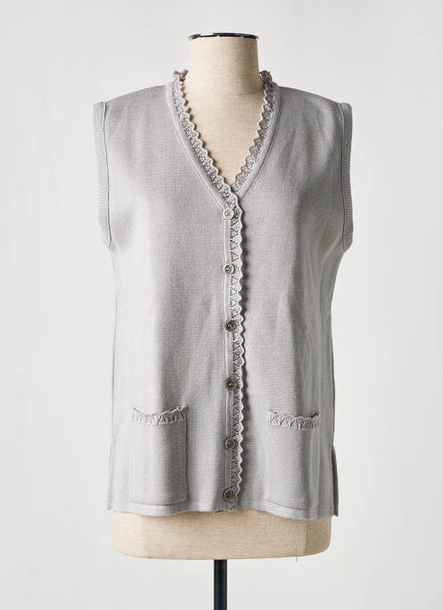 Gilet sans manche gris ELEANE pour femme