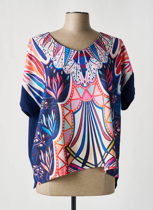 T-shirt bleu MASSANA pour femme