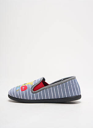 Chaussons/pantoufles tissage velours bout rond gris TOOTI garçon