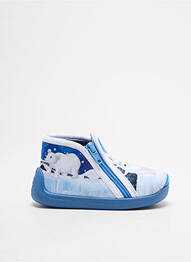 Chaussons/pantoufles fermeture zippée bout rond bleu TOOTI garcon