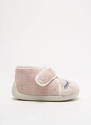 Chaussons/pantoufles tissage tissage pailleté bout rond beige TOOTI fille