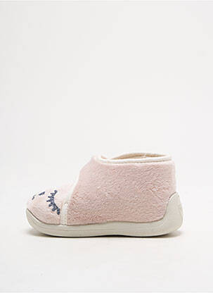 Chaussons/pantoufles tissage tissage pailleté bout rond beige TOOTI fille