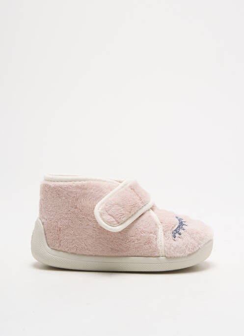 Chaussons/pantoufles tissage tissage pailleté bout rond beige TOOTI fille