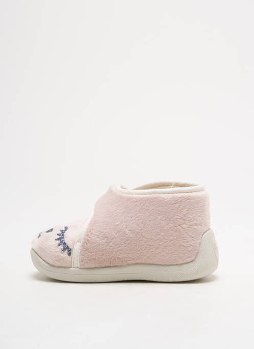 Chaussons/pantoufles tissage tissage pailleté bout rond beige TOOTI fille