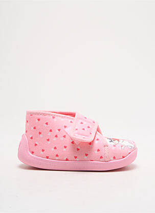 Chaussons/pantoufles  bout rond rose TOOTI fille