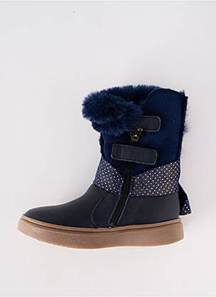 Bottines/boots tissage tissage pailleté bout rond bleu GBB fille