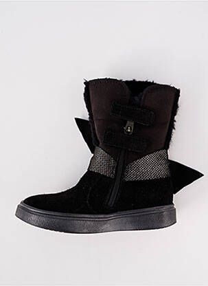 Bottines/boots fourrée bout rond noir GBB fille