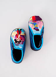Chaussons/pantoufles fermeture zippée bout rond bleu TOOTI garcon
