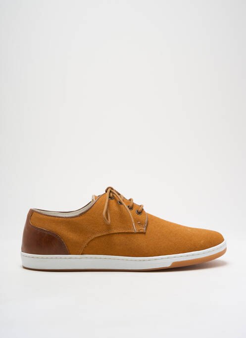 Baskets tissage satiné bout rond jaune ARID homme