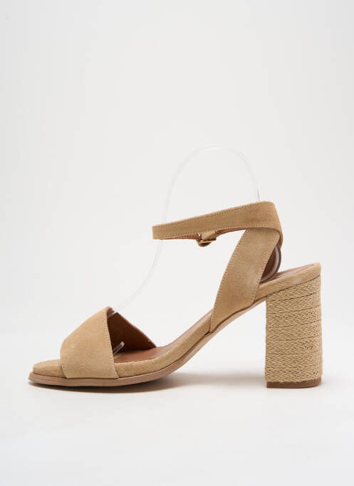 Sandales/Nu pieds beige POPA pour femme
