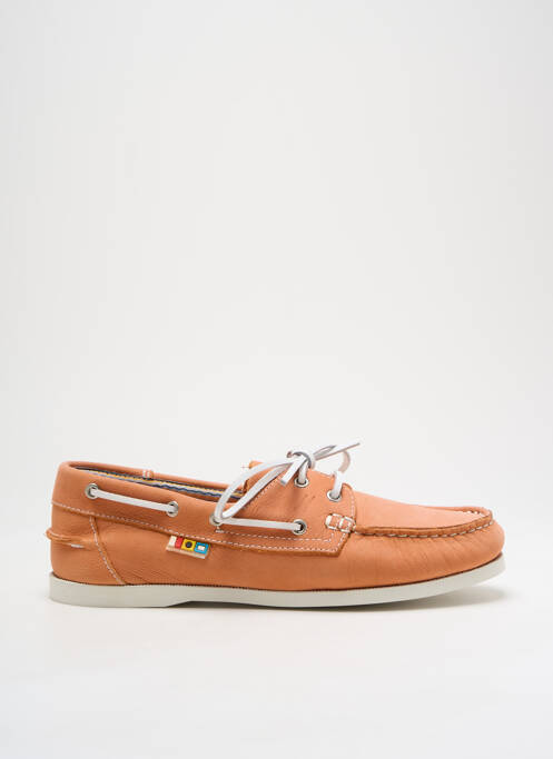 Chaussures bâteau orange HIPNESS pour homme