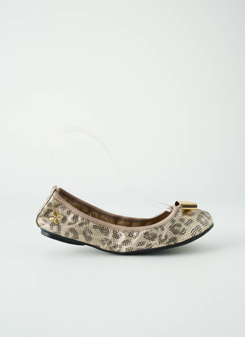 Ballerines tissage satiné talon plat jusqu'à 3cm beige BUTTERFLYTWISTS femme