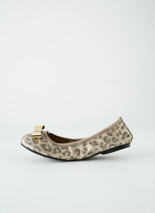 Ballerines tissage satiné talon plat jusqu'à 3cm beige BUTTERFLYTWISTS femme