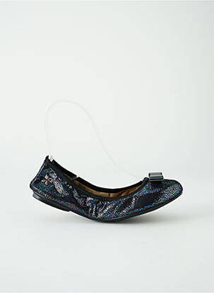 Ballerines tissage satiné talon plat jusqu'à 3cm noir BUTTERFLYTWISTS femme