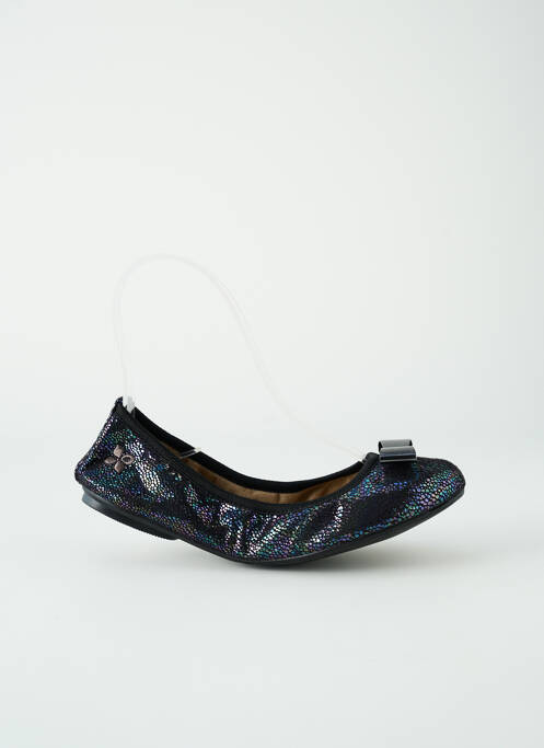 Ballerines tissage satiné talon plat jusqu'à 3cm noir BUTTERFLYTWISTS femme