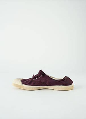 Baskets bout rond talon plat jusqu'à 3cm violet BENSIMON femme