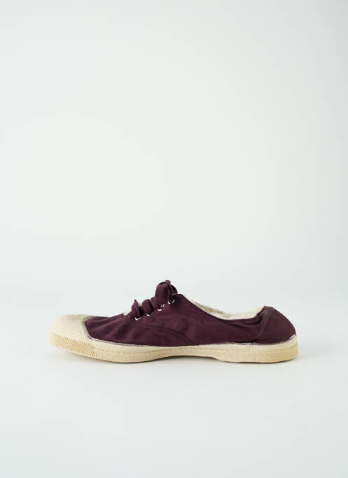 Baskets bout rond talon plat jusqu'à 3cm violet BENSIMON femme