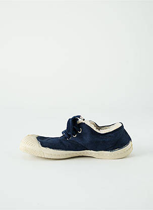 Baskets fermeture lacets talon bas bleu BENSIMON fille