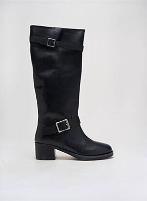 Bottes matière lisse talon de 4 à 6cm noir PALLADIUM femme