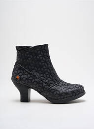 Bottines/boots tissage satiné talon de 4 à 6cm noir ART femme