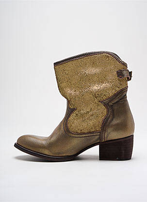 Bottines/boots matière lisse talon de 4 à 6cm or REPUBLYKA femme