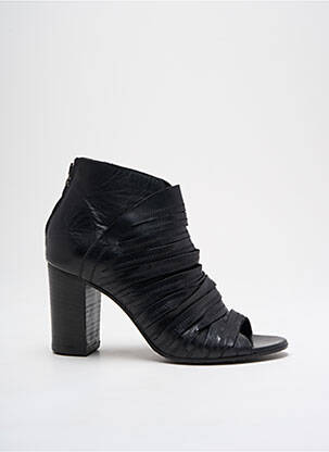 Bottines/boots matière lisse talon de 7 à 9cm noir MIMMU femme