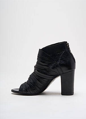 Bottines/boots matière lisse talon de 7 à 9cm noir MIMMU femme