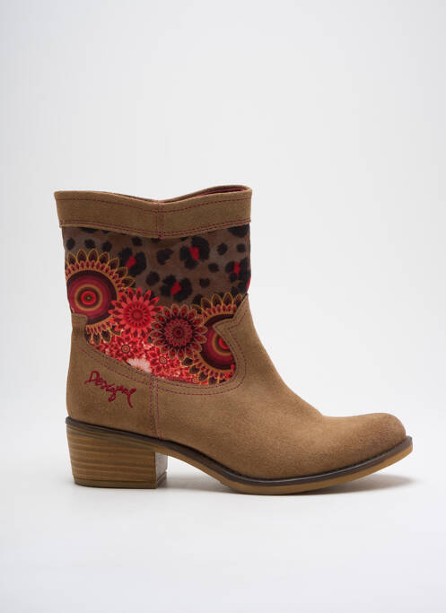 Bottines/Boots marron DESIGUAL pour femme