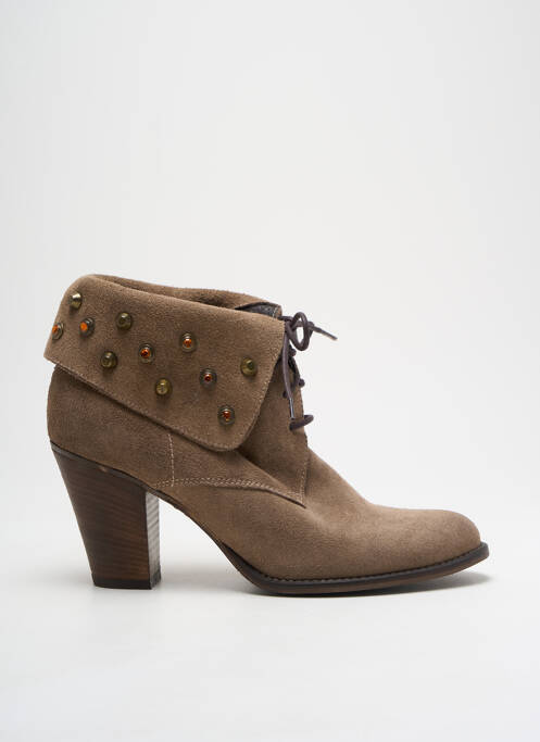 Bottines/Boots marron MELINE pour femme