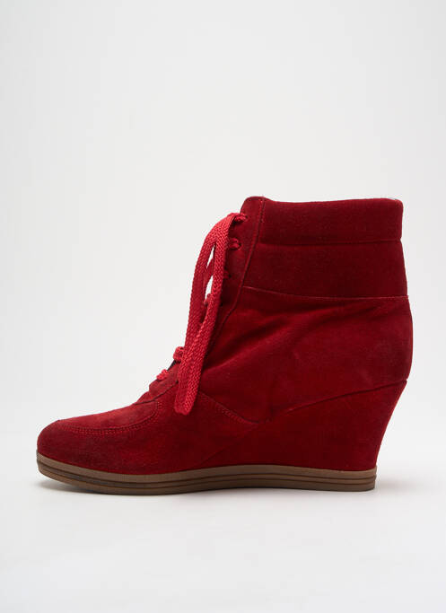 Bottines/Boots rouge MELINE pour femme