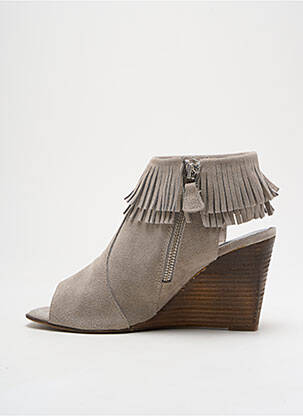 Bottines/boots nubuck talon de 7 à 9cm gris MELINE femme