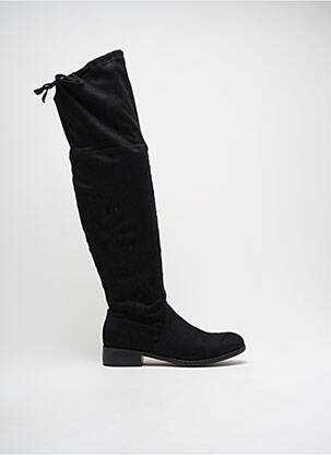 Cuissardes bout rond talon plat jusqu'à 3cm noir ELUE PAR NOUS femme