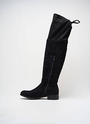 Cuissardes bout rond talon plat jusqu'à 3cm noir ELUE PAR NOUS femme