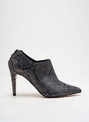 Bottines/boots tissage satiné talon de 7 à 9cm argent ANDY BY SEMER femme