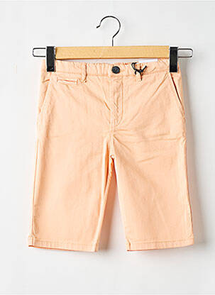 Bermuda fermeture zippée sous rabat boutonné orange HERO SEVEN garçon
