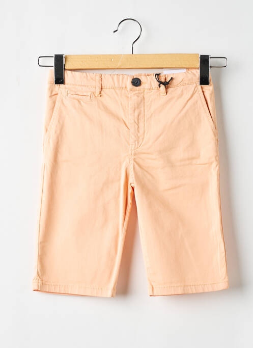 Bermuda fermeture zippée sous rabat boutonné orange HERO SEVEN garcon