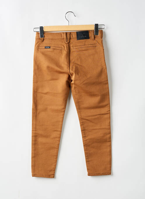 Pantalon slim marron KAPORAL pour garçon