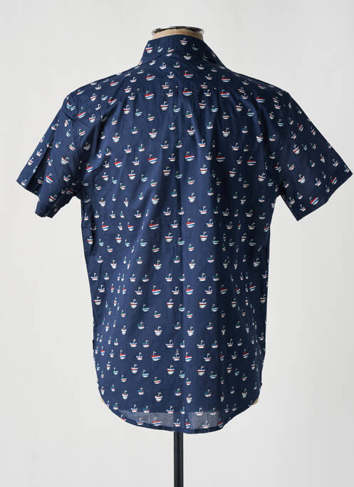 Chemise manches courtes poches bleu LOSAN homme