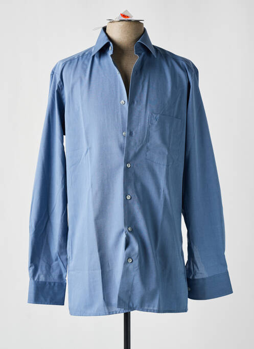 Chemise manches longues bleu MARVELIS pour homme