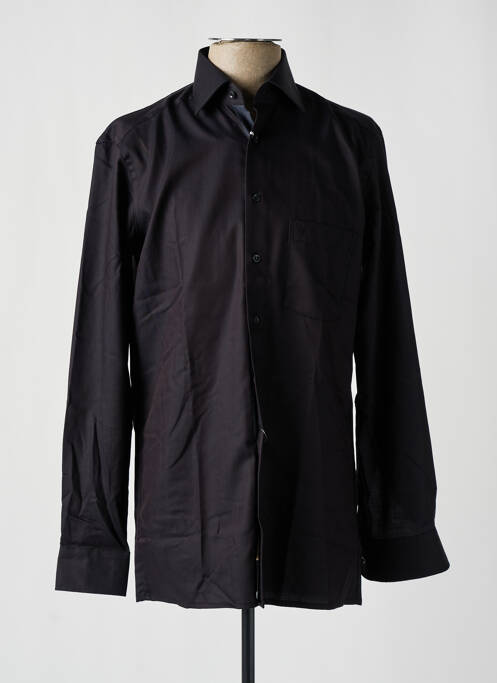 Chemise manches longues noir MARVELIS pour homme