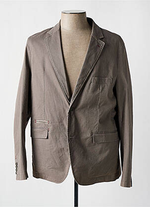 Blazer tissage chiné gris LUIGI MORINI homme