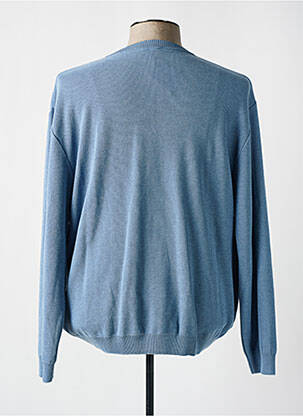 Gilet manches longues fermeture boutonnée sur le devant bleu RHODAMEL homme