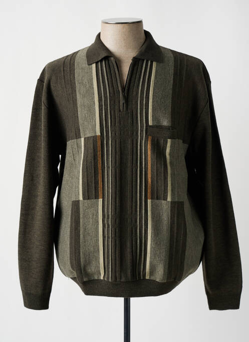 Pull vert PAUL RHODAMEL pour homme